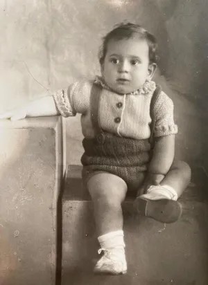 Nicolas Sayegh as an infantJaffa 1937